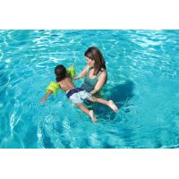 Bestway Rukávky nafukovacie jednofarebné zelené 20 x 20 cm 3