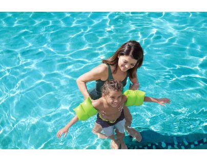 Bestway Rukávky nafukovacie jednofarebné zelené 20 x 20 cm