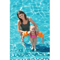 Bestway Rukávky nafukovacie jednofarebné oranžové 20 x 20 cm 3