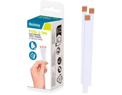Bestway Testovacie prúžky na soľ v bazéne a vírivke 25 ks