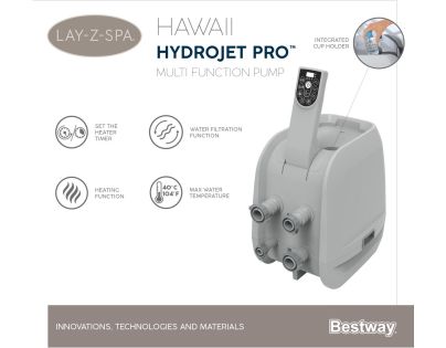 Bestway Vírivka LAY-Z-SPA Hawaii HydroJet Pro