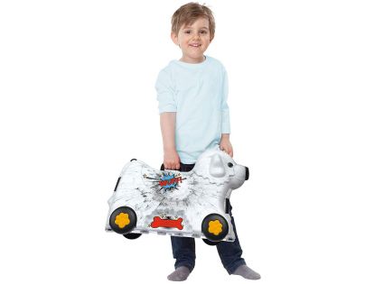 BIG kufrík Pes Bobby Big biely 15 L objem s tajnou priehradkou od 3 rokov 51*23*35 cm55354