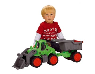BIG Power traktor s nakladačom a prívesom 66 cm