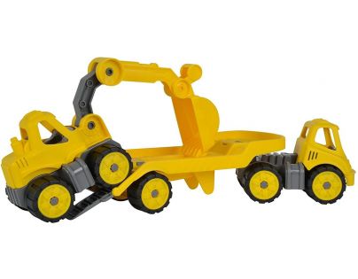 Big Power Worker Mini Transportér s bagrom 41 cm