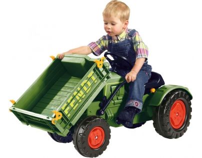 Big Šlapací traktor Fendt s vyklápacou plošinou