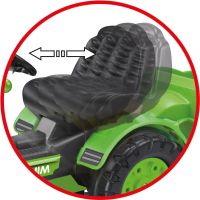 Rolly Toys Kid Šlapací traktor s nakladačom a vlečkou Zelený 4
