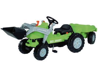 Big Šlapací traktor Jimmy se lžící a vozíkem