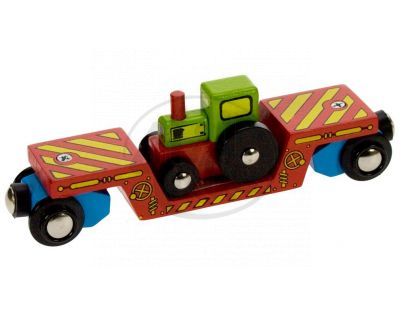 Bigjigs - Vagon s traktorem - 70413