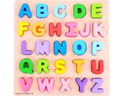 Bigjigs Puzzle baby Abeceda veľké písmená 26 dielikov