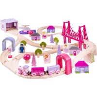 Bigjigs Rail Drevená veľká vláčkodráha pre princezny - Poškodený obal