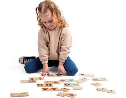 Bigjigs Toys Didaktické puzzle Protiklady