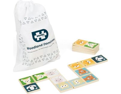 Bigjigs Toys Domino lesné zvieratká
