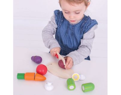 Bigjigs Toys Krájanie zeleniny v krabičke