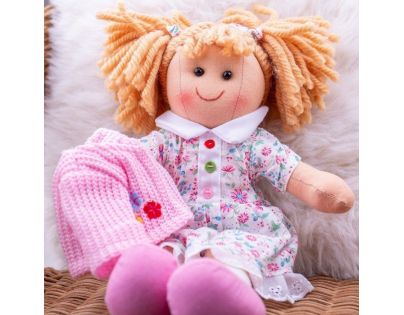 Bigjigs Toys Látková bábika Poppy 28 cm