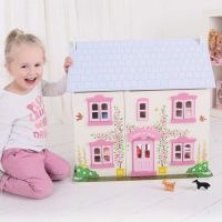 Bigjigs Toys Ružový domček pre bábiky 4