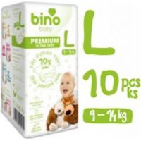 Bino Baby Premium Pleny vel. L 9-14kg 6x10 ks s dárkem Bino Baby Premium Pleny vel. L 9-14kg 6x10 ks s dárkem