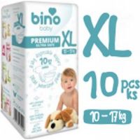 Bino Baby Premium Pleny vel. XL 10-17kg 6x10 ks s dárkem Bino Baby Premium Pleny vel. XL 10-17kg 6x10 ks s dárkem