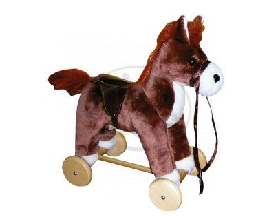 Bino 80130 - Koník tahací, plyšový