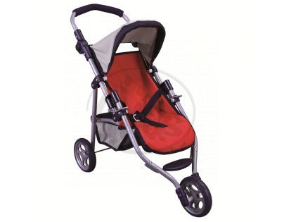 Bino 82904 - Tříkolový kočárek pro panenky JESSICA
