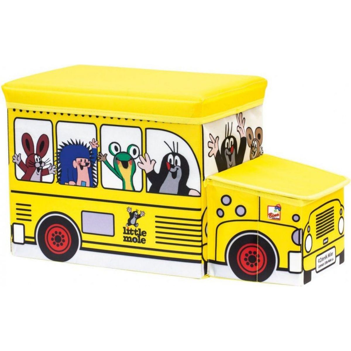 Bino Krtko krabica na hračky bus