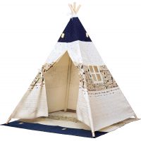 Bino Stan TeePee, béžovo modrý - Poškodený obal