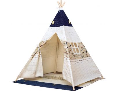 Bino Stan TeePee, béžovo modrý - Poškodený obal