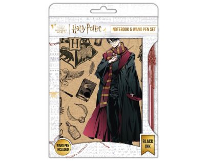 Bluesky Harry Potter Blok s perom Navy & Gold