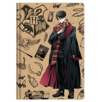 Bluesky Harry Potter Blok s perom Navy & Gold