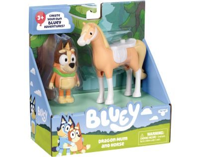 Bluey Chilli a kôň Dragon, sada 2 figúrok