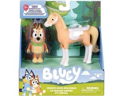Bluey Chilli a kôň Dragon, sada 2 figúrok