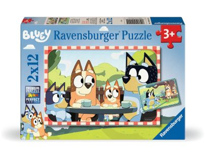 Ravensburger Bluey na pikniku 2x12 dielikov