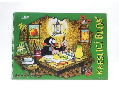 BOBO Kreslící blok KRTEK A3, čistý, spirálový
