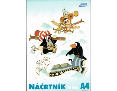 Bobo Náčrtník Krteček A4 20 listů