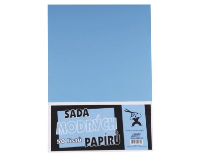 BOBO Sada modrých papírů 50 listů