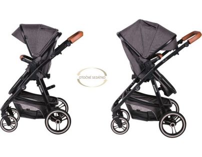 AMADEO kočár 2v1 antracite