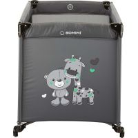 Bomimi Mondo Postieľka giraffe & bear Anthracite Tm-s 3