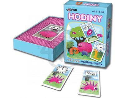 BONAPARTE 08007 - Vzdělávací karty DIDACO Hodiny - Animáček