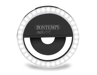 Bontempi Mini kruhové svetlo s dvoma bezdrôtovými klopovými mikrofónmi