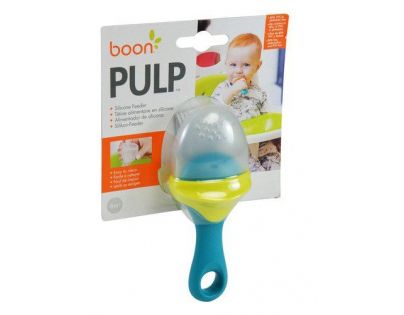 Boon Silikónové krmítko Pulp zelenomodré