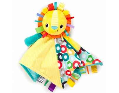 Bright Starts dečka maznacia s hlavou Cuddle&#39;n Tag lev