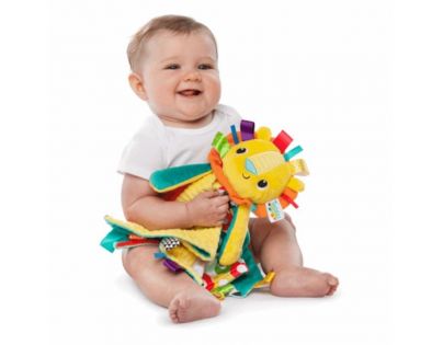 Bright Starts dečka maznacia s hlavou Cuddle&#39;n Tag lev