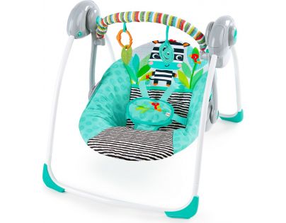 Bright Starts Hojdačka skladacia Zig Zag Zebra do 9 kg