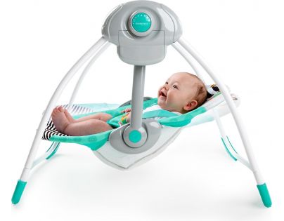 Bright Starts Hojdačka skladacia Zig Zag Zebra do 9 kg