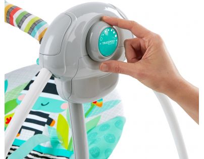 Bright Starts Hojdačka skladacia Zig Zag Zebra do 9 kg