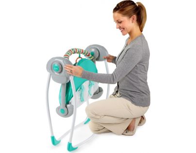 Bright Starts Hojdačka skladacia Zig Zag Zebra do 9 kg