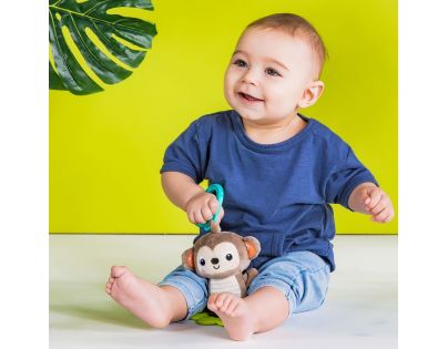 Bright Starts Hračka s melódiou na C krúžku Tug Tunes opica