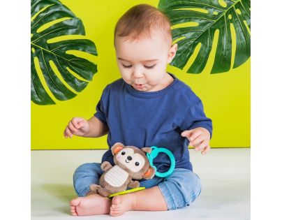 Bright Starts Hračka s melódiou na C krúžku Tug Tunes opica