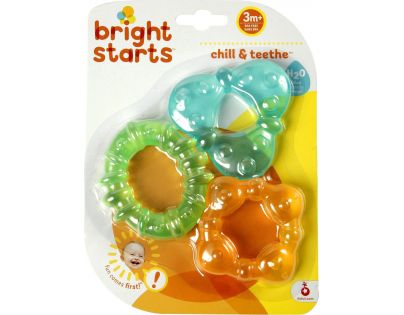 Bright Starts Hryzačka plnená vodou 3 tvary