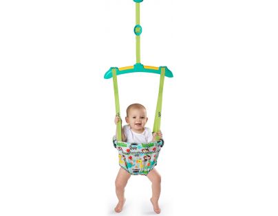 Bright Starts Skákadlo do dverí Zig Zag Zebra do 12 kg