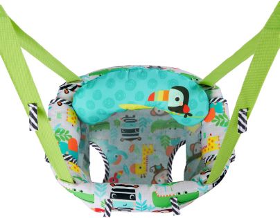 Bright Starts Skákadlo do dverí Zig Zag Zebra do 12 kg